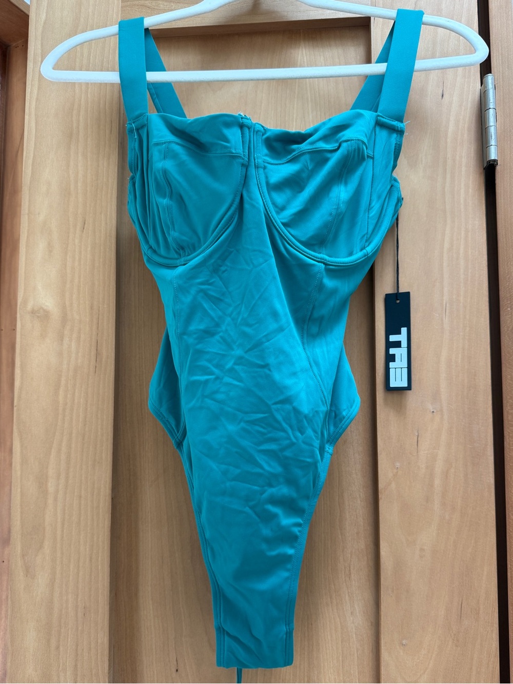 NWT TA3 hi cut lofty emerald green One-Piece Swimsuit xs reg/long F/G cup